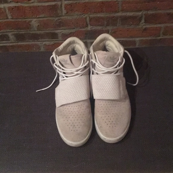 adidas Shoes | Tubular High Tops Natural Suede Color | Poshmark Adidas Tubular high tops. Natural suede color.